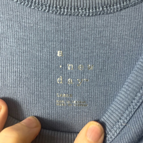 a new day Women's Scoop Neck Bodysuit Bundle Coral and Blue Size Large - Picture 7 of 11